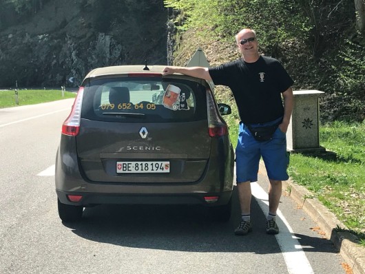 Mirek auf der Arbeit mit dem Biertaxi